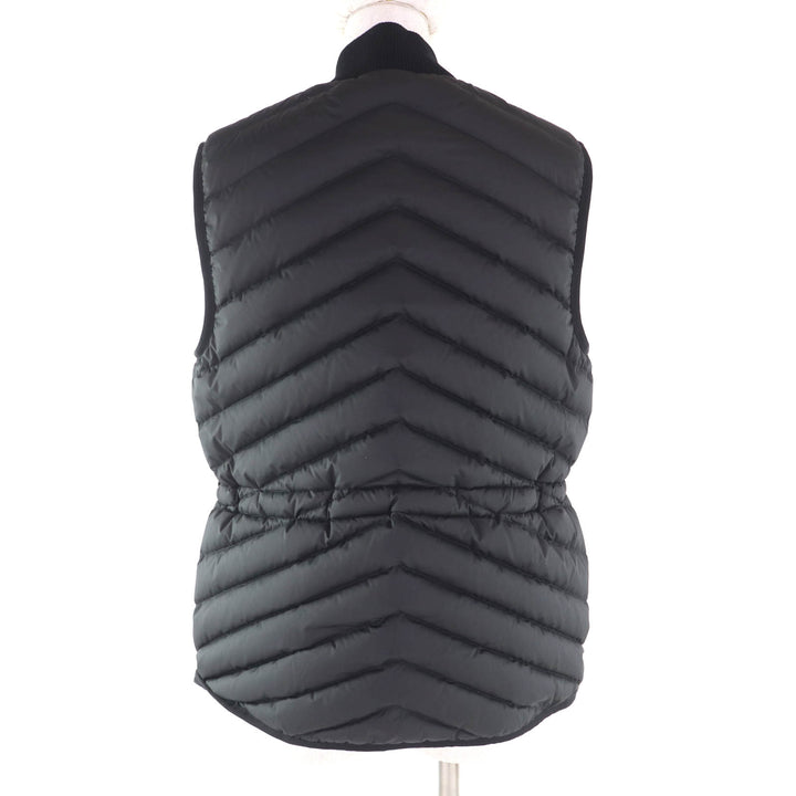 Excellent HERMES Down vest Long Quilted Vest black polyester Women 38 3H0156DA