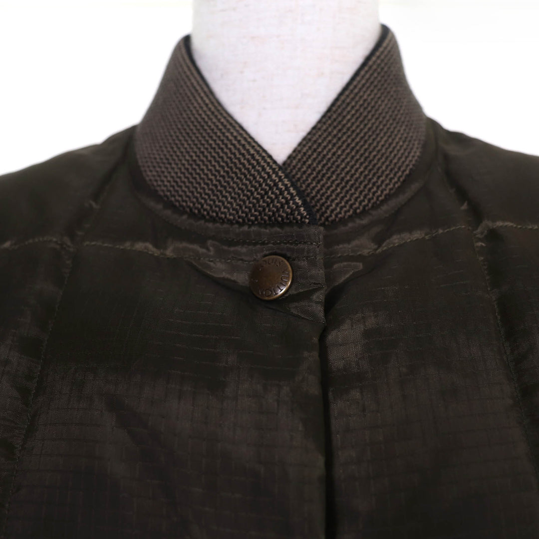 Excellent LOUIS VUITTON Down jacket Monogram lining and logo rubber patch 34