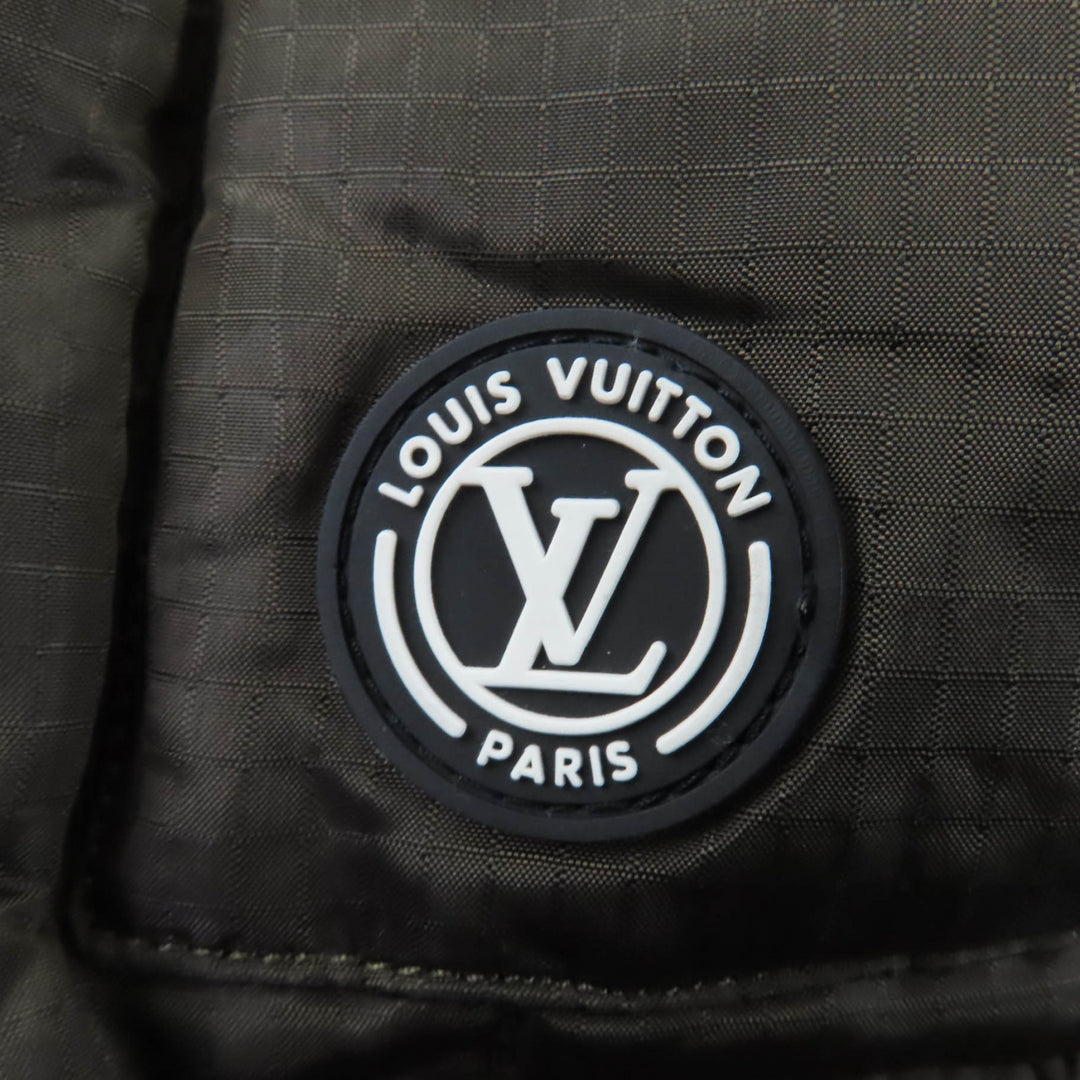 Excellent LOUIS VUITTON Down jacket Monogram lining and logo rubber patch 34