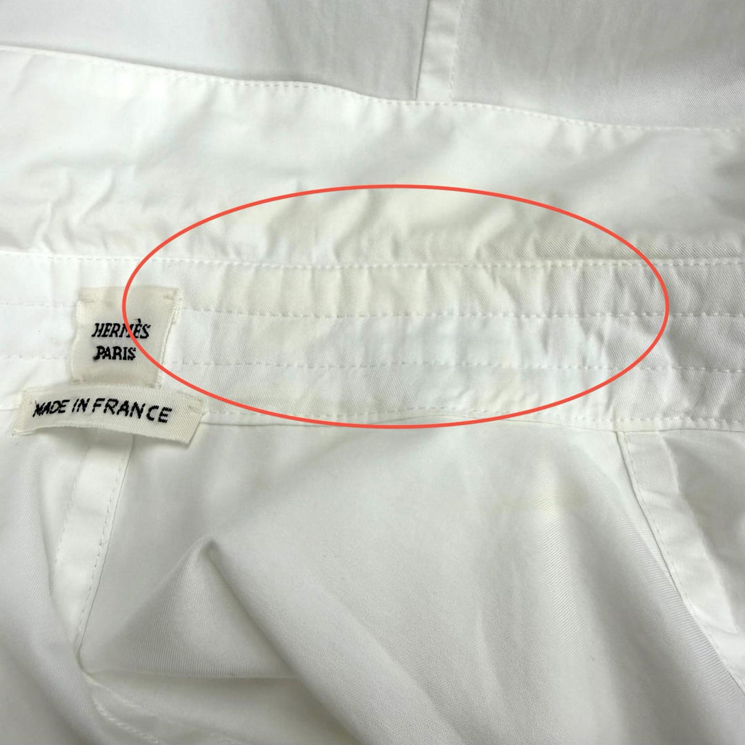 Excellent HERMES one piece white cotton Women 34 4H0571DV