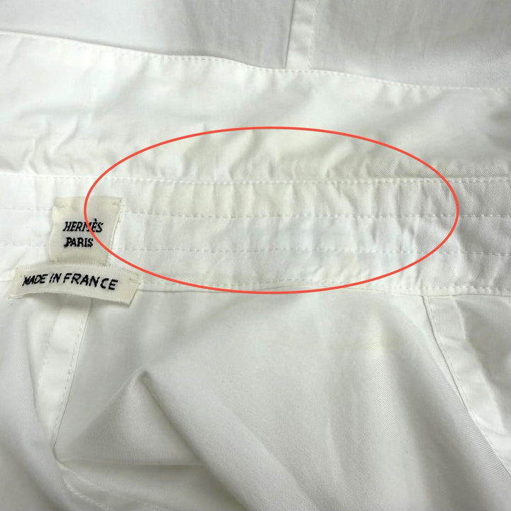 Excellent HERMES one piece white cotton Women 34 4H0571DV