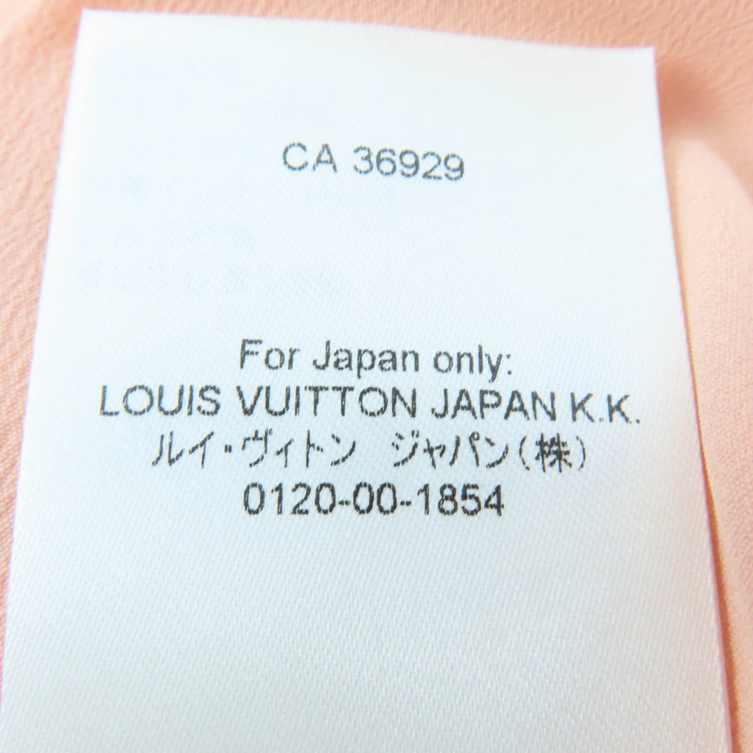 Pristine LOUIS VUITTON Lavalliere Pleated Dress Monogram flower 38 1AGP36