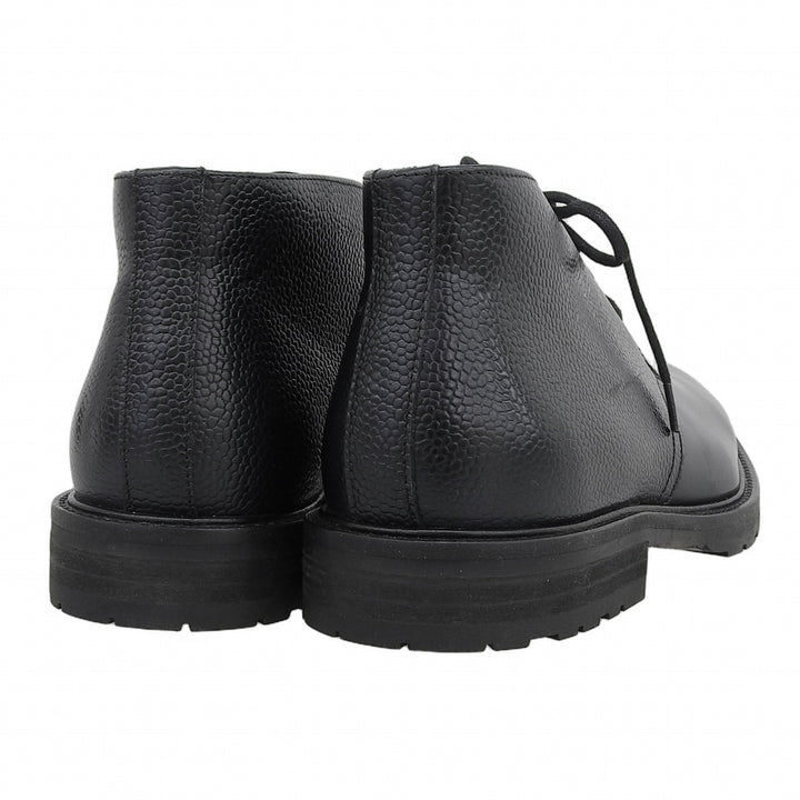 Pristine ARMANI COLLEZIONI Fleece-lined Chukka Boots Navy Cowhide mens 7