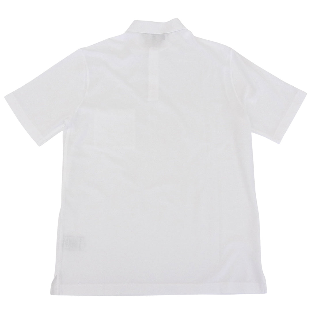 Excellent HERMES Short sleeve polo shirt white cotton mens L