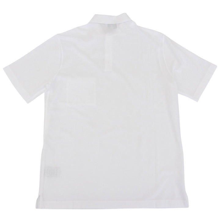 Excellent HERMES Short sleeve polo shirt white cotton mens L
