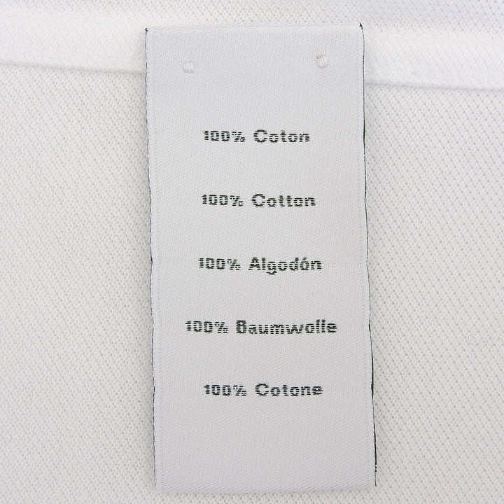 Excellent HERMES Short sleeve polo shirt white cotton mens L