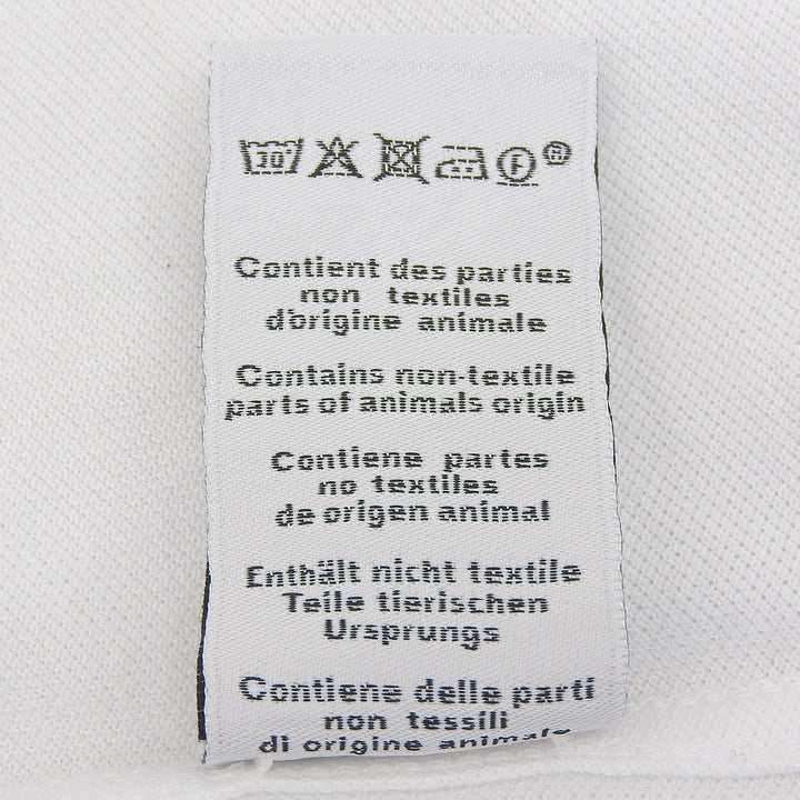 Excellent HERMES Short sleeve polo shirt white cotton mens L