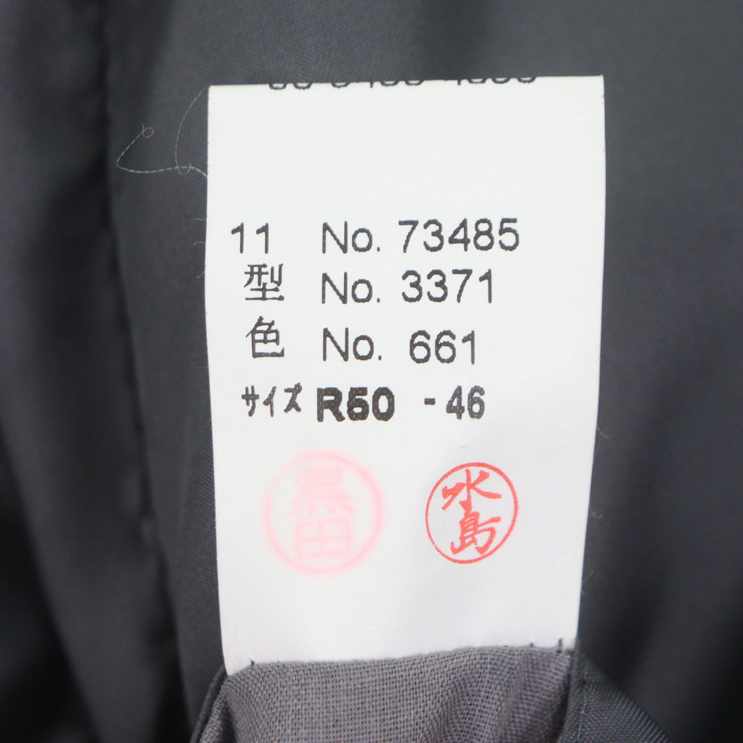 Excellent LANVIN CLASSIQUE coat Herringbone Pattern, Concealed Placket cashmere