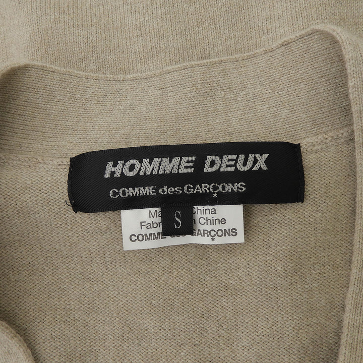 Great COMME des GARCONS HOMME PLUS cardigan beige wool mens S