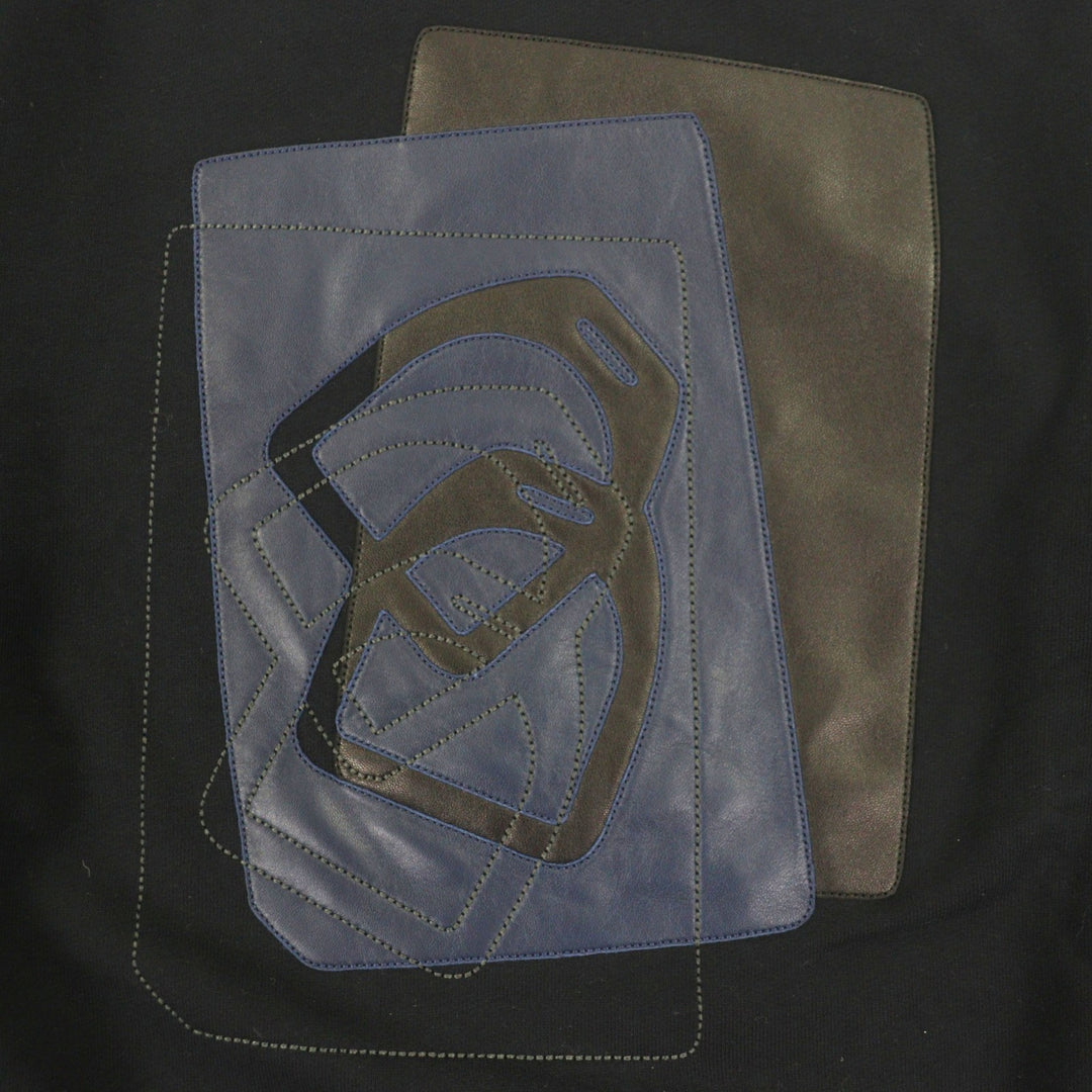 Pristine HERMES sweat ETRIERS DECALES Dark navy cotton mens L