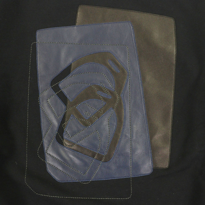 Pristine HERMES sweat ETRIERS DECALES Dark navy cotton mens L
