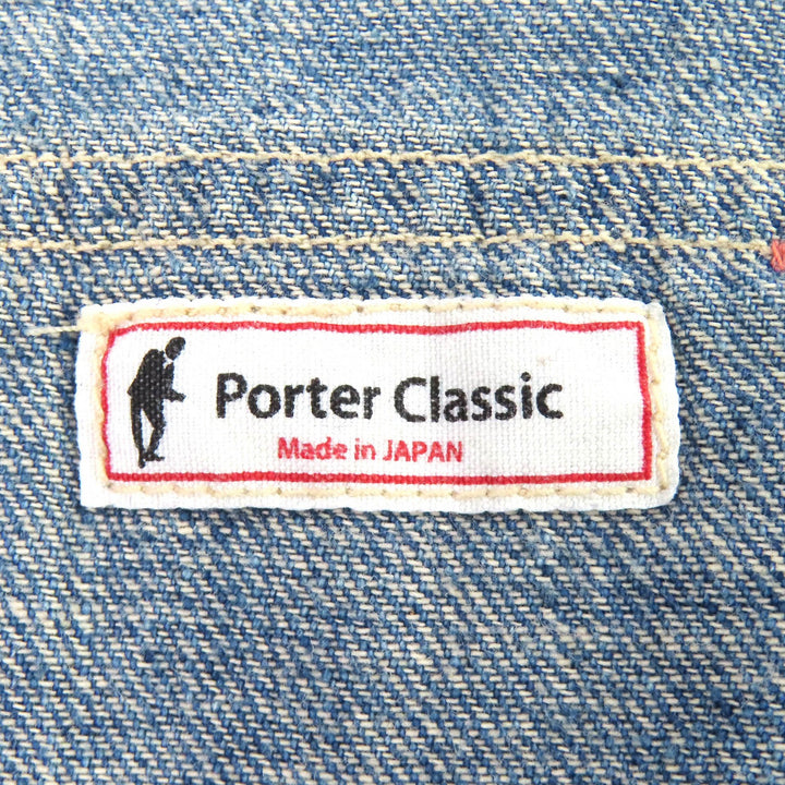 Discounted Very Good PORTER CLASSIC overalls Denim overalls Indigo blue cotton mens S