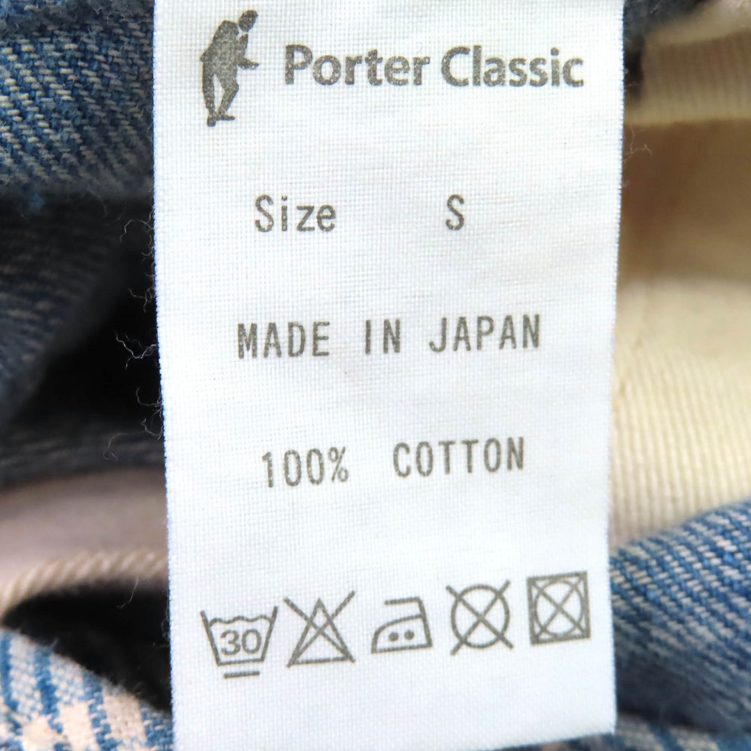 Discounted Very Good PORTER CLASSIC overalls Denim overalls Indigo blue cotton mens S