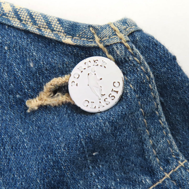 Discounted Very Good PORTER CLASSIC overalls Denim overalls Indigo blue cotton mens S