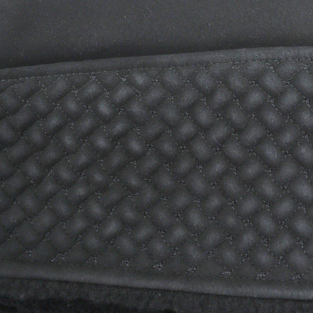 Very Good BOTTEGAVENETA Mouton jacket INTRECCIATO double black Sheep leather