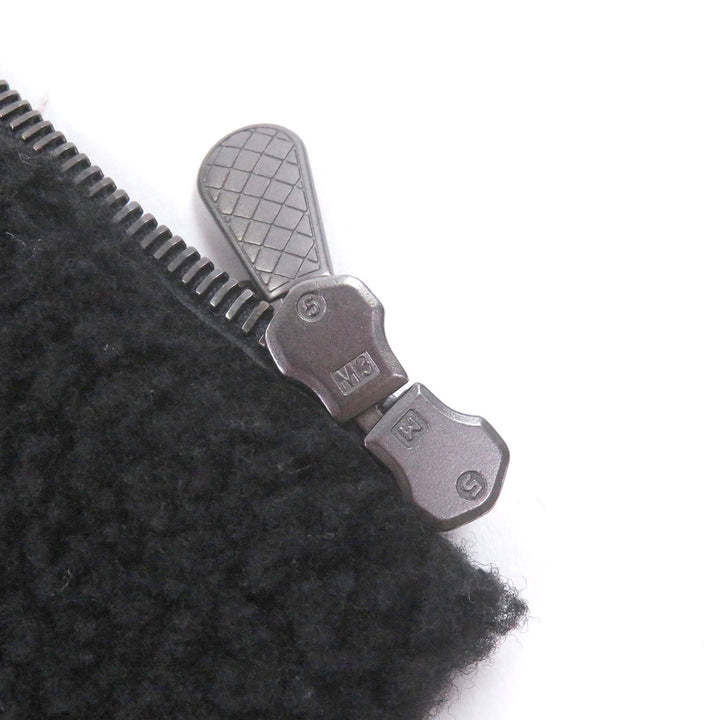 Very Good BOTTEGAVENETA Mouton jacket INTRECCIATO double black Sheep leather