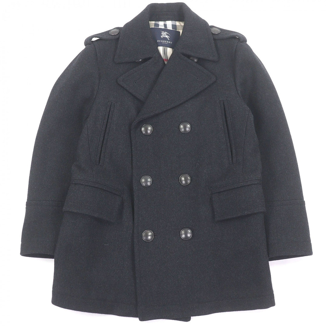 Excellent BURBERRY LONDON pea coat Double-breasted jacket