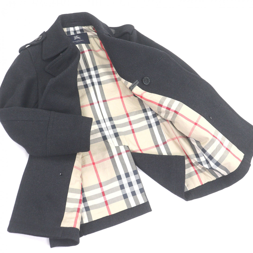 Excellent BURBERRY LONDON pea coat Double-breasted jacket