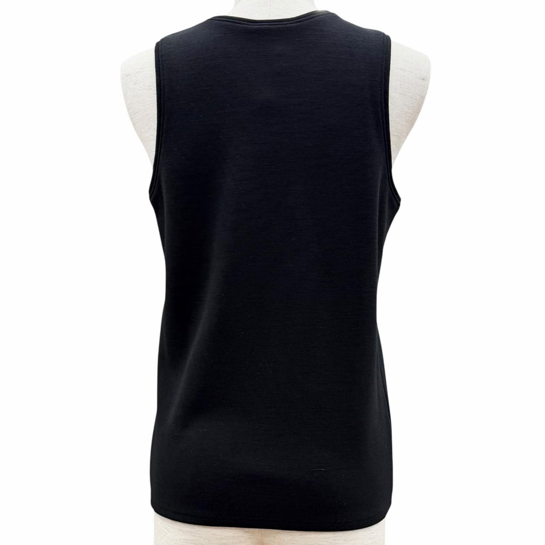 Pristine CHANEL tops black wool Women 38 P64484