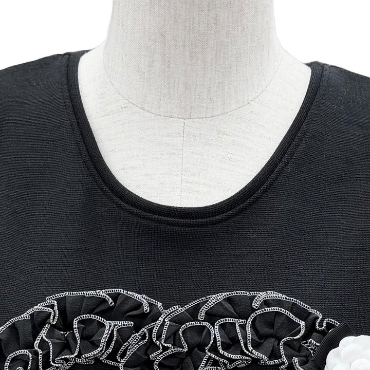 Pristine CHANEL tops black wool Women 38 P64484