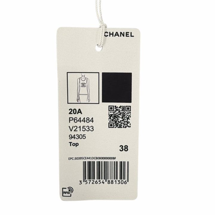Pristine CHANEL tops black wool Women 38 P64484