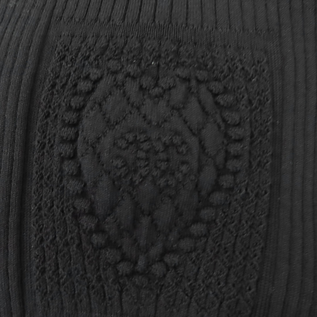 Pristine CHANEL tops COCO Mark Sleeveless Rib Knit black Women 42 P80152K11643