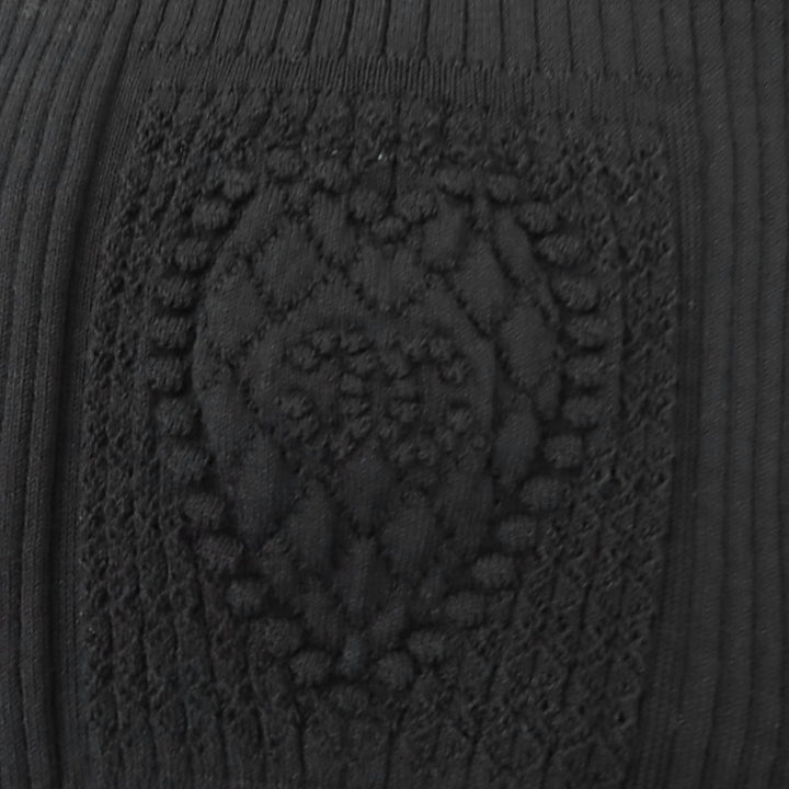 Pristine CHANEL tops COCO Mark Sleeveless Rib Knit black Women 42 P80152K11643