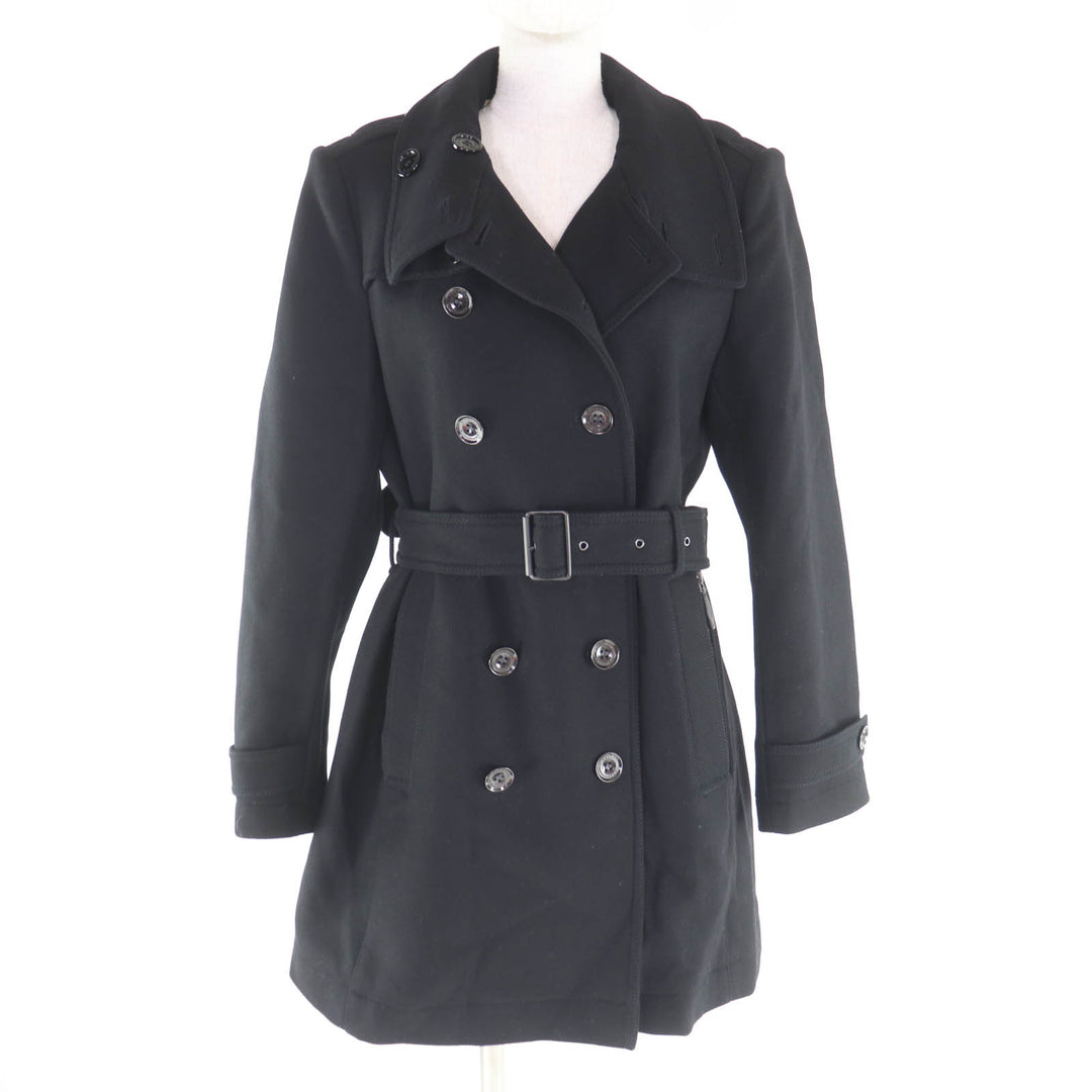 Pristine BURBERRY coat black wool Women 44 3965631