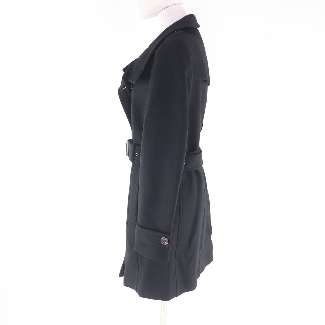 Pristine BURBERRY coat black wool Women 44 3965631