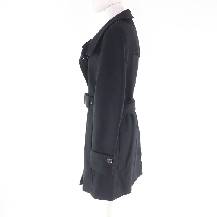 Pristine BURBERRY coat black wool Women 44 3965631