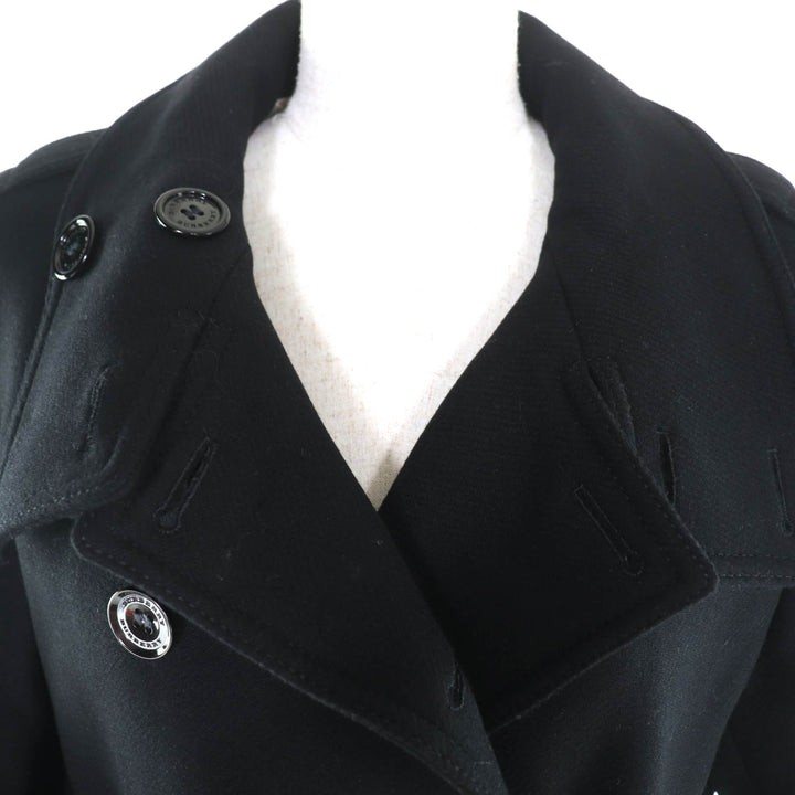 Pristine BURBERRY coat black wool Women 44 3965631