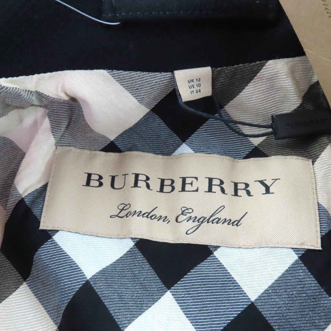 Pristine BURBERRY coat black wool Women 44 3965631