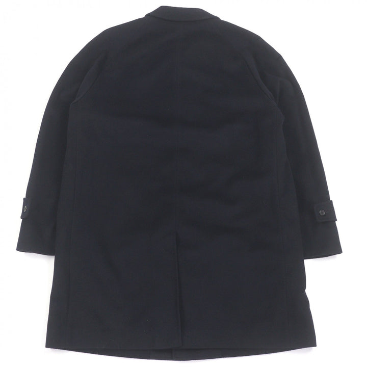 Excellent Aquascutum coat fly front Navy cashmere mens 38