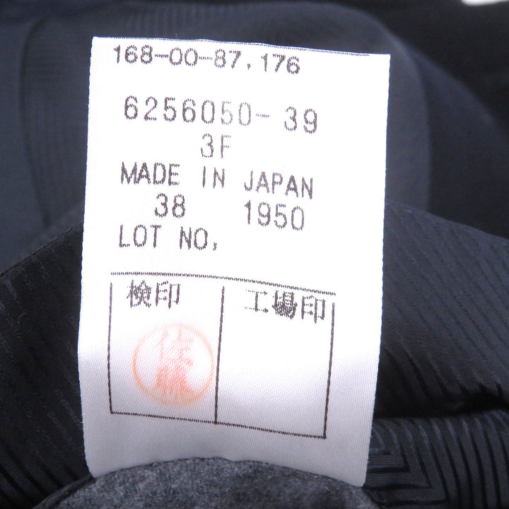 Excellent Aquascutum coat fly front Navy cashmere mens 38