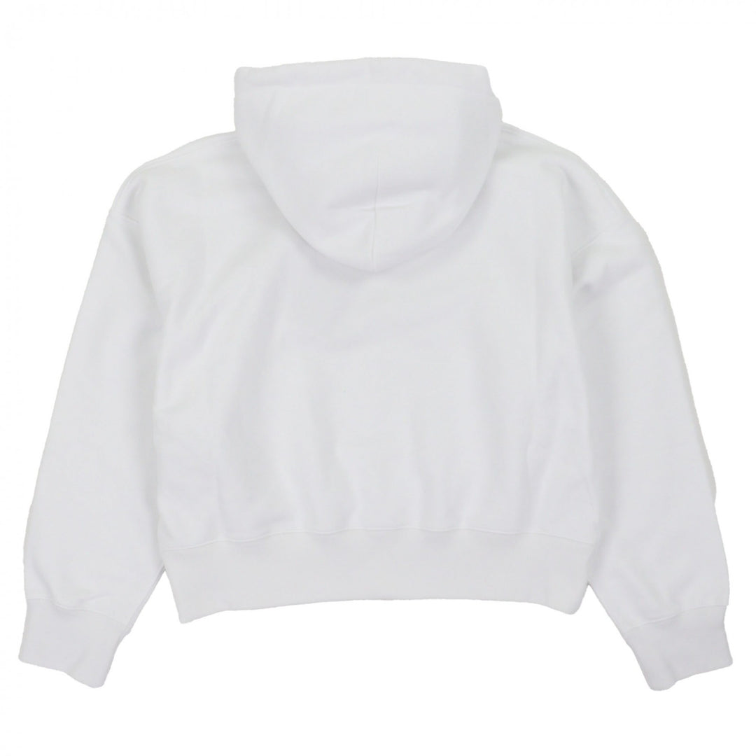 Pristine GUCCI hoodie Embossed Double G Pullover white cotton mens S 837930