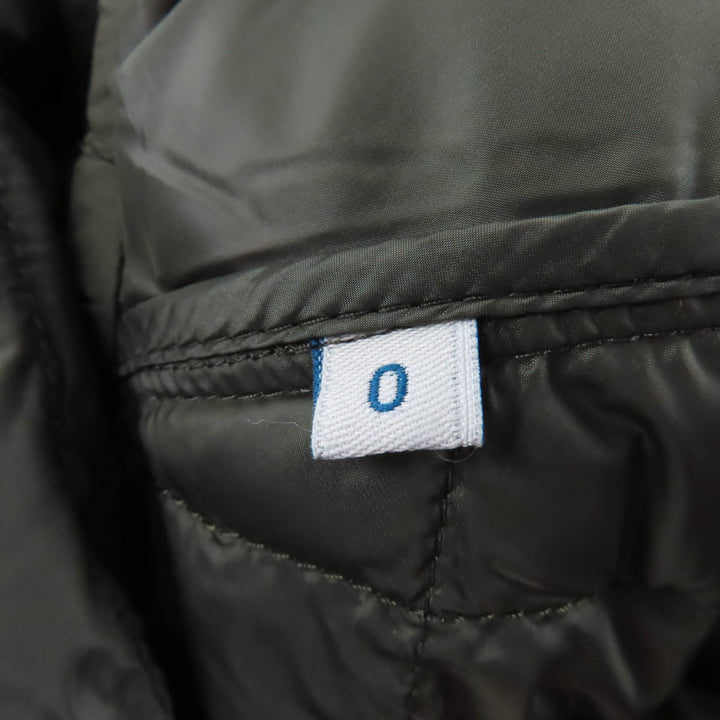 Pristine MONCLER down coat CAPRIER With logo, long length khaki Nylon Women 0