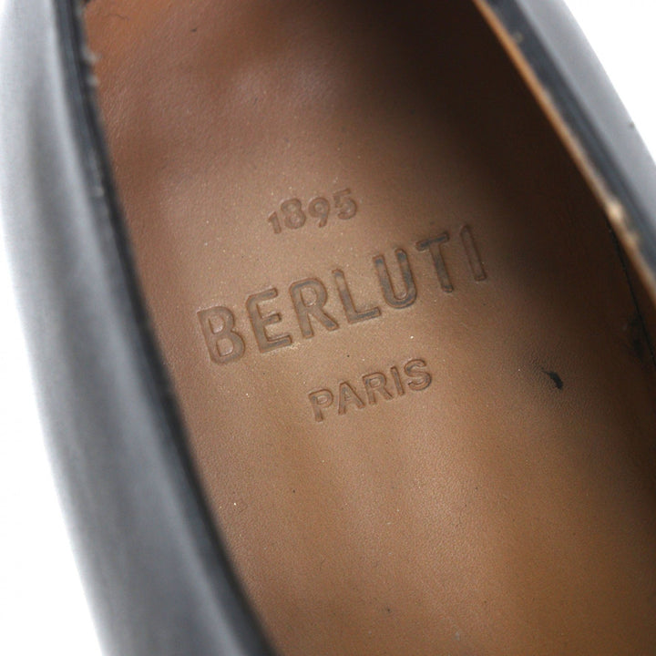 Great BERLUTI Leather shoes Gaspard Galle drape black mens 10.5