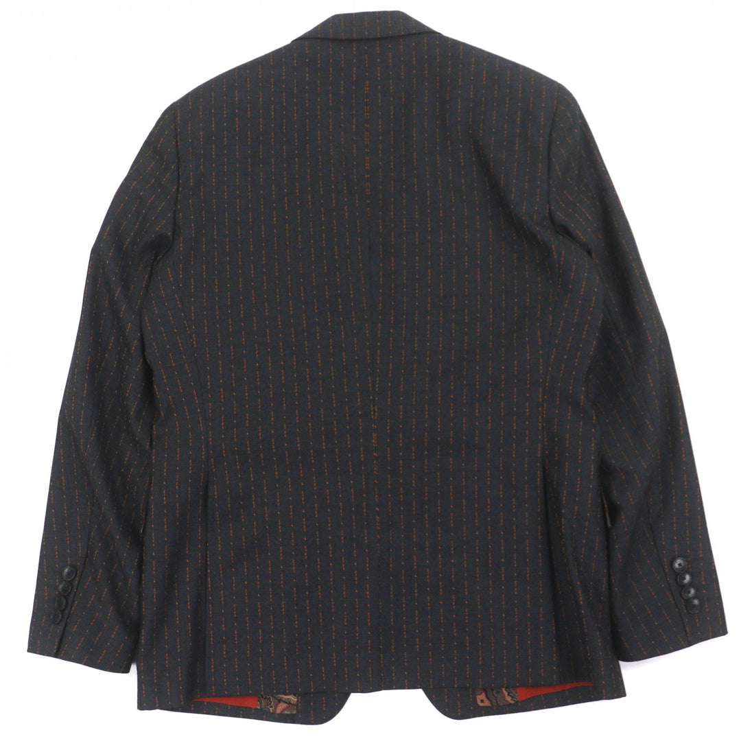 Excellent ETRO two-piece set gray wool mens 48