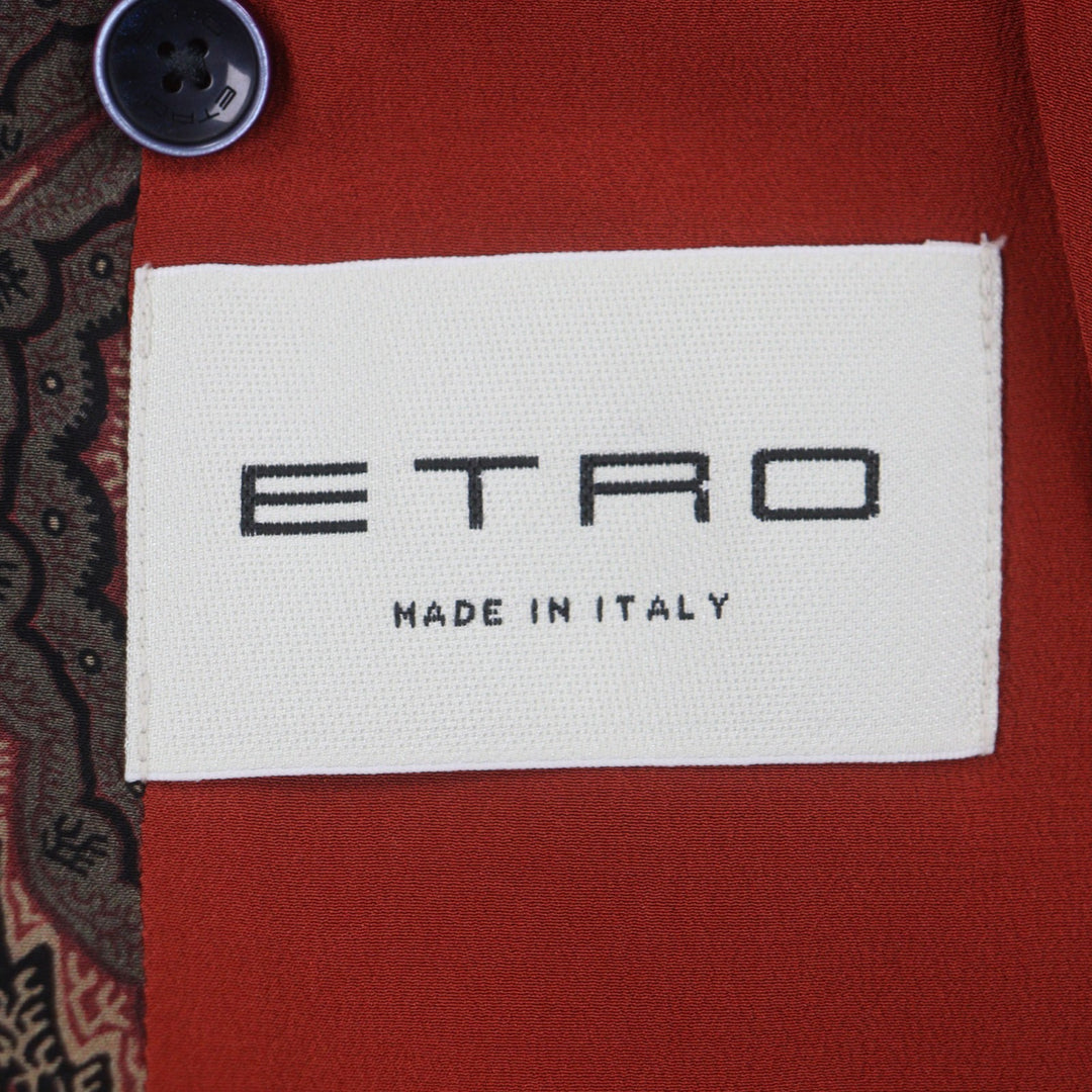 Excellent ETRO two-piece set gray wool mens 48
