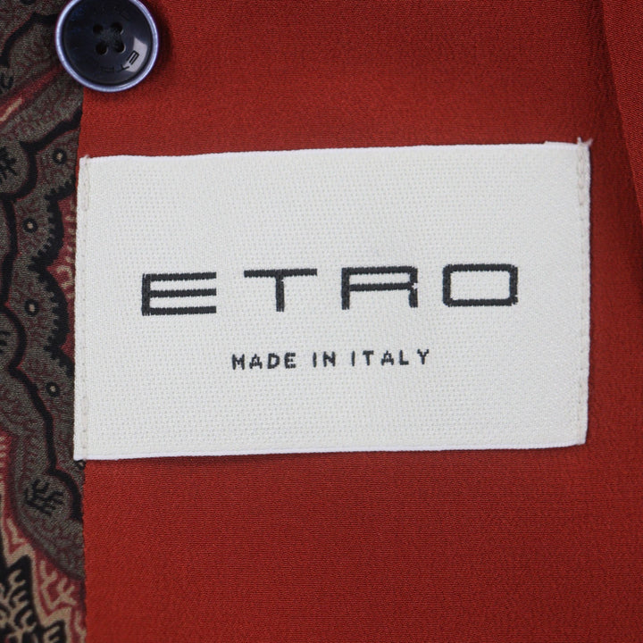 Excellent ETRO two-piece set gray wool mens 48