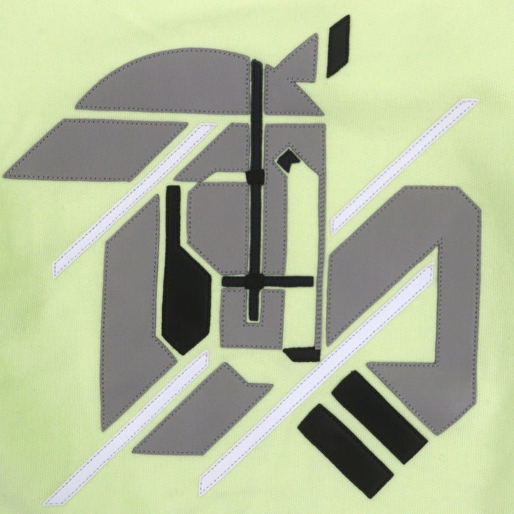 Excellent HERMES sweat Chevaux en Symmetry lime cotton mens XS