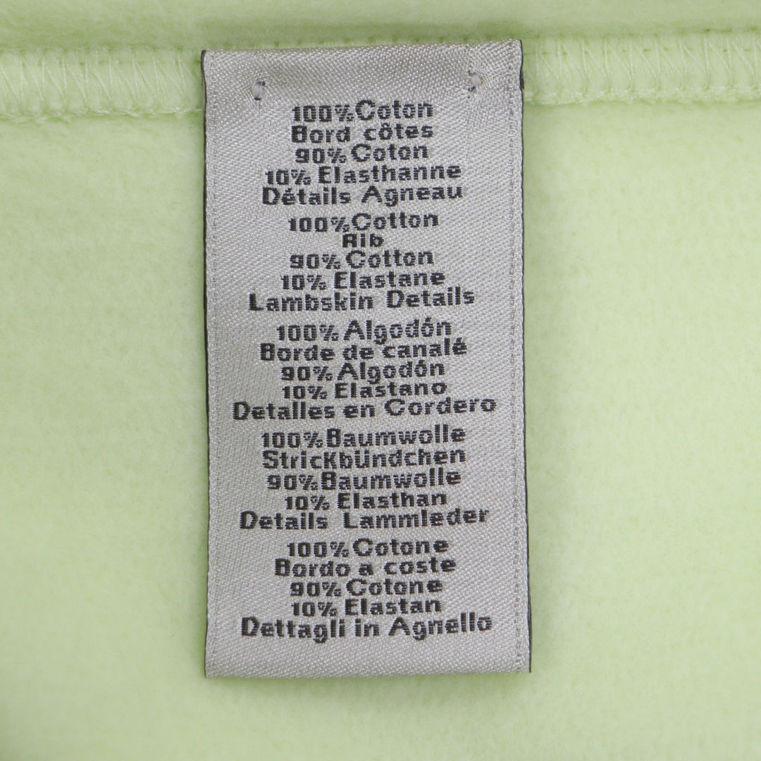 Excellent HERMES sweat Chevaux en Symmetry lime cotton mens XS