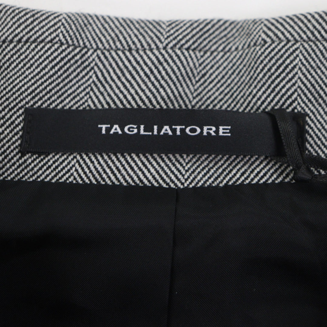 Pristine TAGLIATORE coat SALOMON gray Virgin wool mens 48