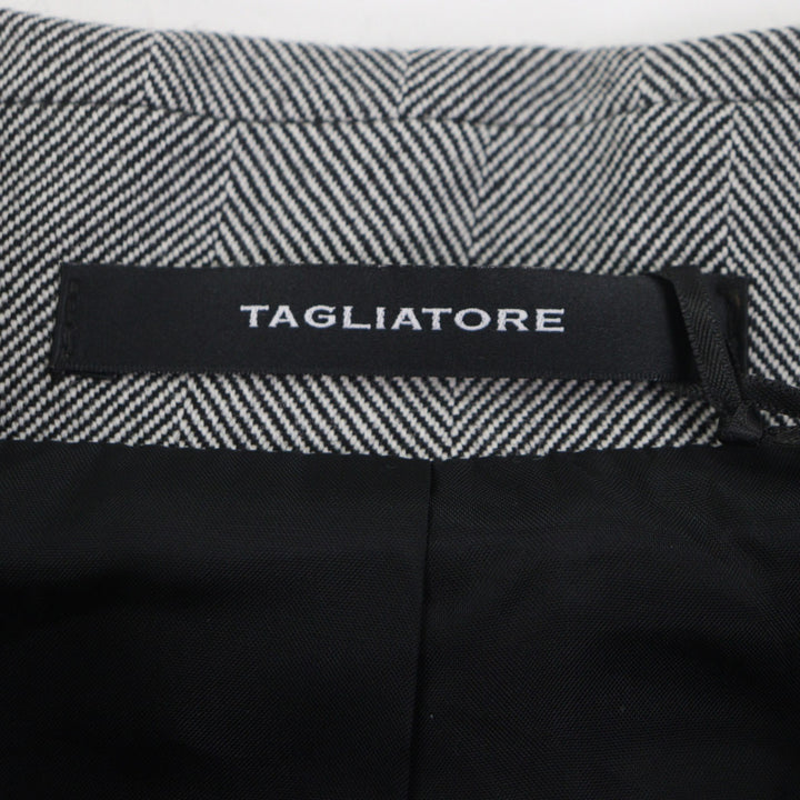 Pristine TAGLIATORE coat SALOMON gray Virgin wool mens 48