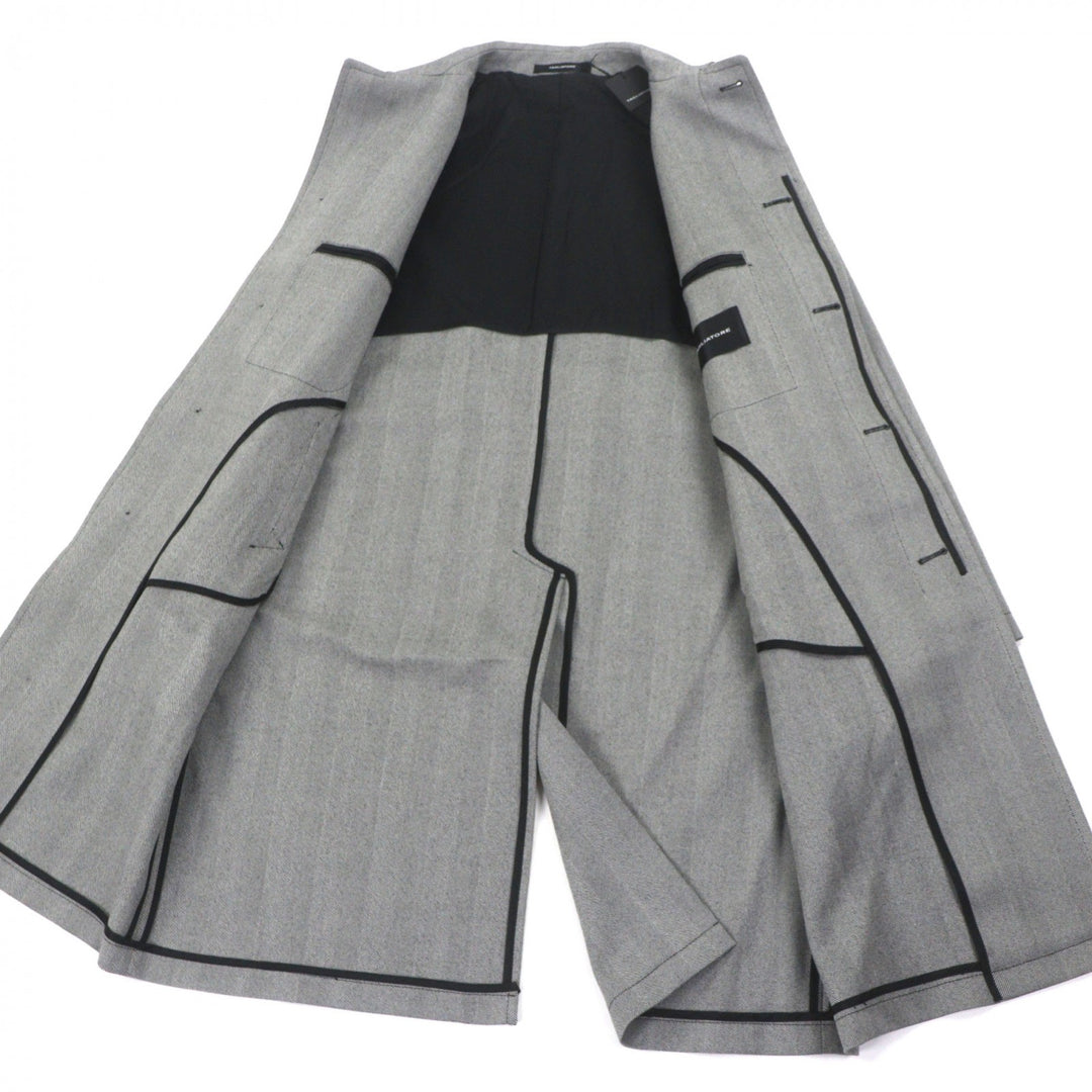 Pristine TAGLIATORE coat SALOMON gray Virgin wool mens 48