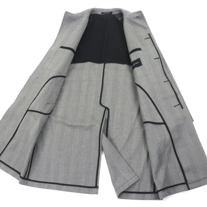 Pristine TAGLIATORE coat SALOMON gray Virgin wool mens 48