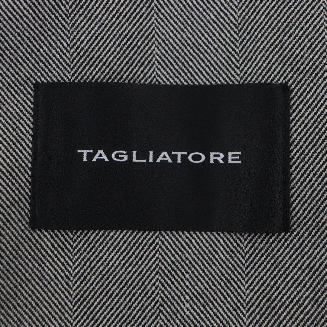 Pristine TAGLIATORE coat SALOMON gray Virgin wool mens 48