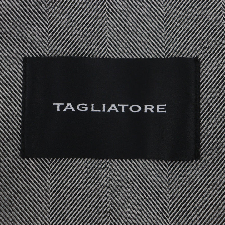 Pristine TAGLIATORE coat SALOMON gray Virgin wool mens 48