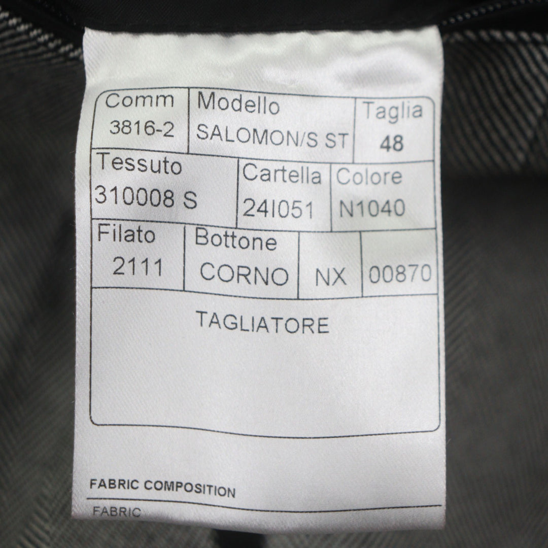 Pristine TAGLIATORE coat SALOMON gray Virgin wool mens 48
