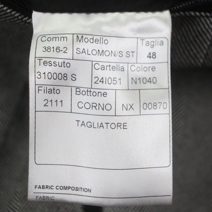 Pristine TAGLIATORE coat SALOMON gray Virgin wool mens 48